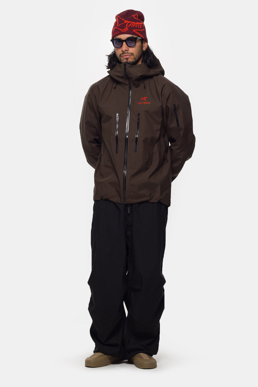 Arc'teryx Alpha SV Jacket in Carob/Black/Dynasty - Notre