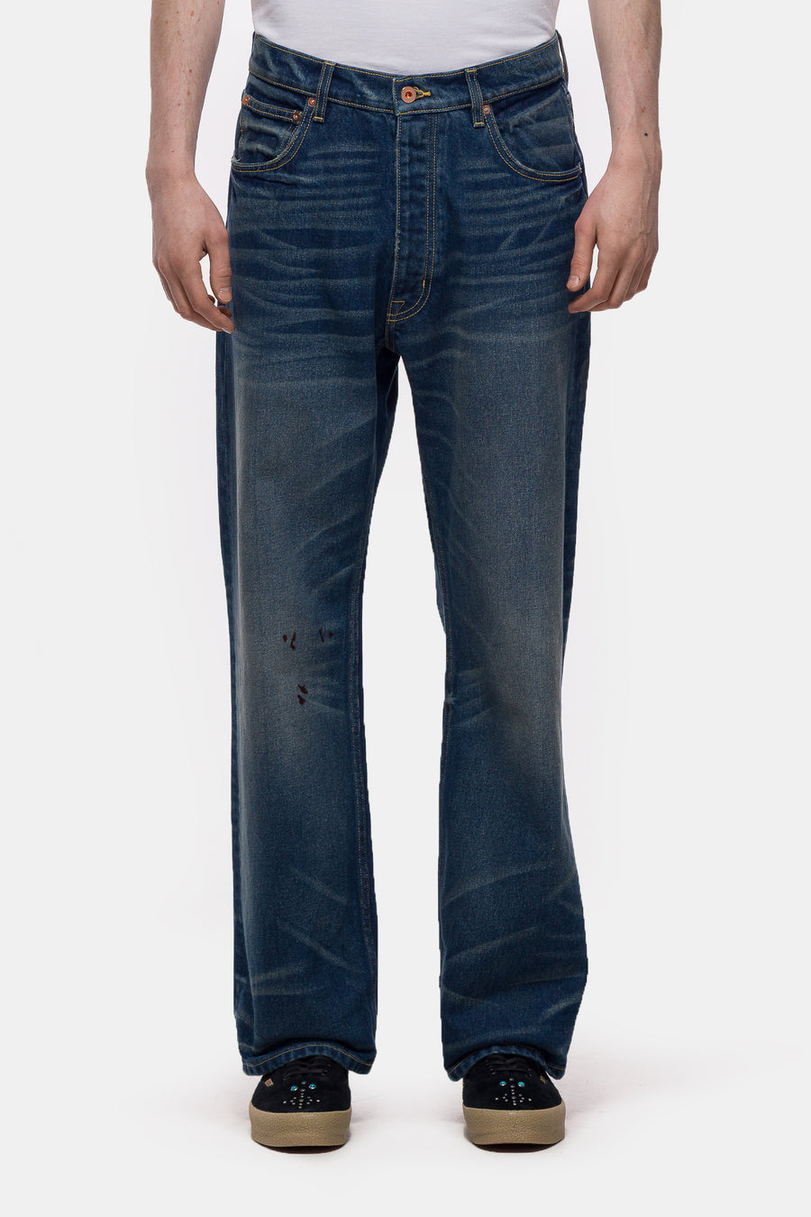 Bare Knuckles Arthur Straight Leg Jean in Fifty Six Blue - Notre