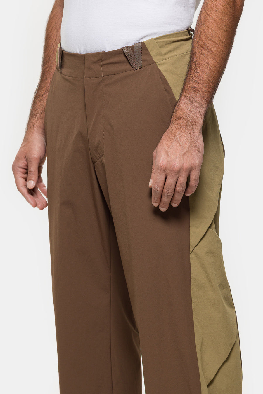Colin Meredith Braided Trouser in Desert/Olive - Notre