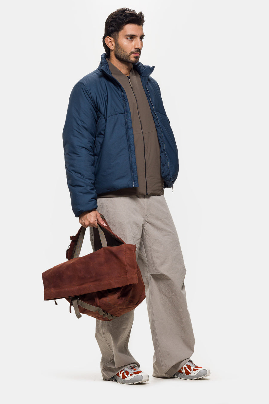 Colin Meredith Stirrup Insulated Jacket in Slate Blue - Notre