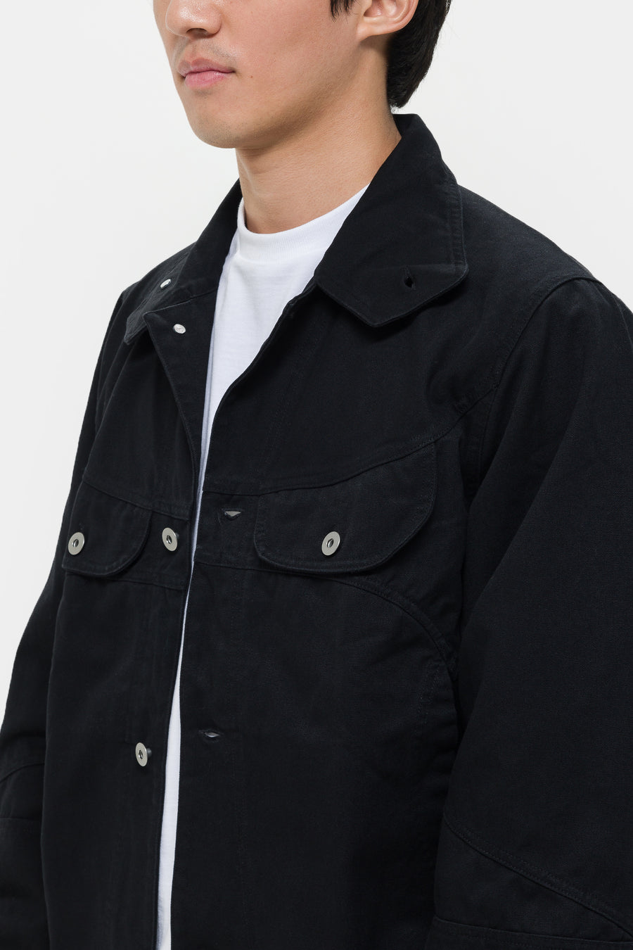 Colin Meredith Welder Button Jacket in Black - Notre