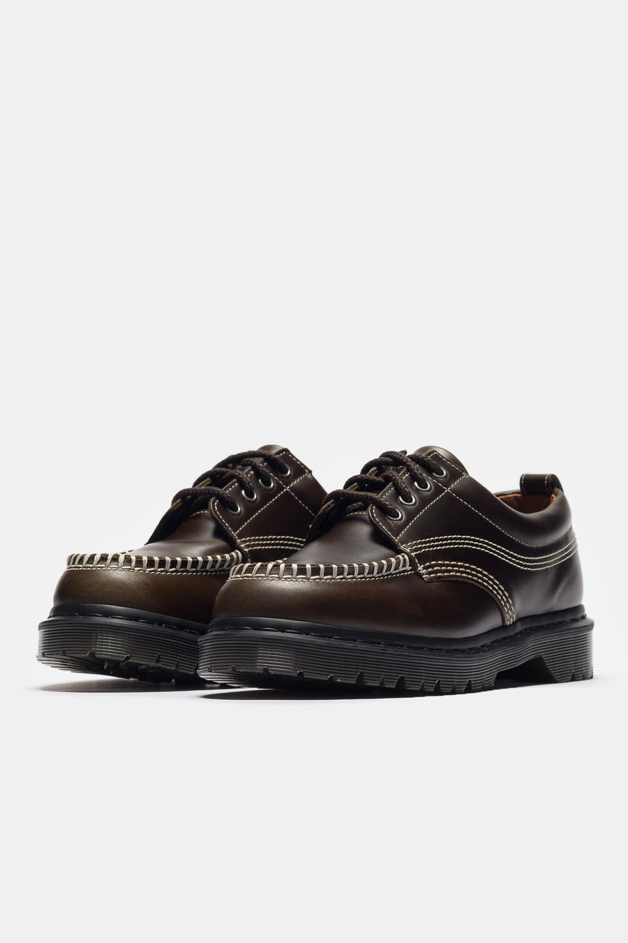 Dr. Martens Lowell 4 Eye Shoe in Olive Orleans - Notre