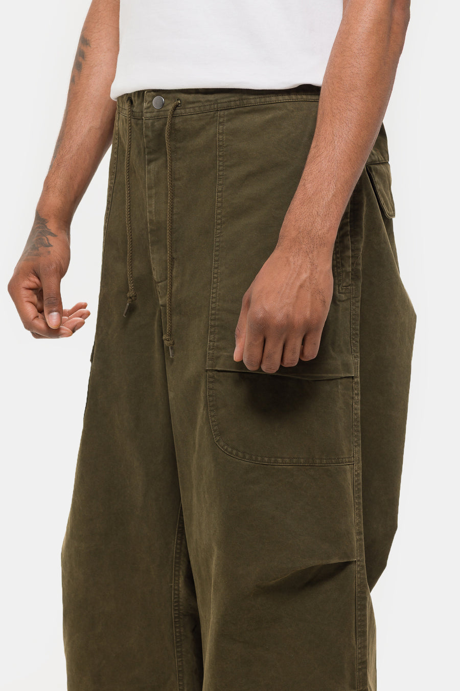 Entire Studios Barren Cargo Pant in Olive - Notre