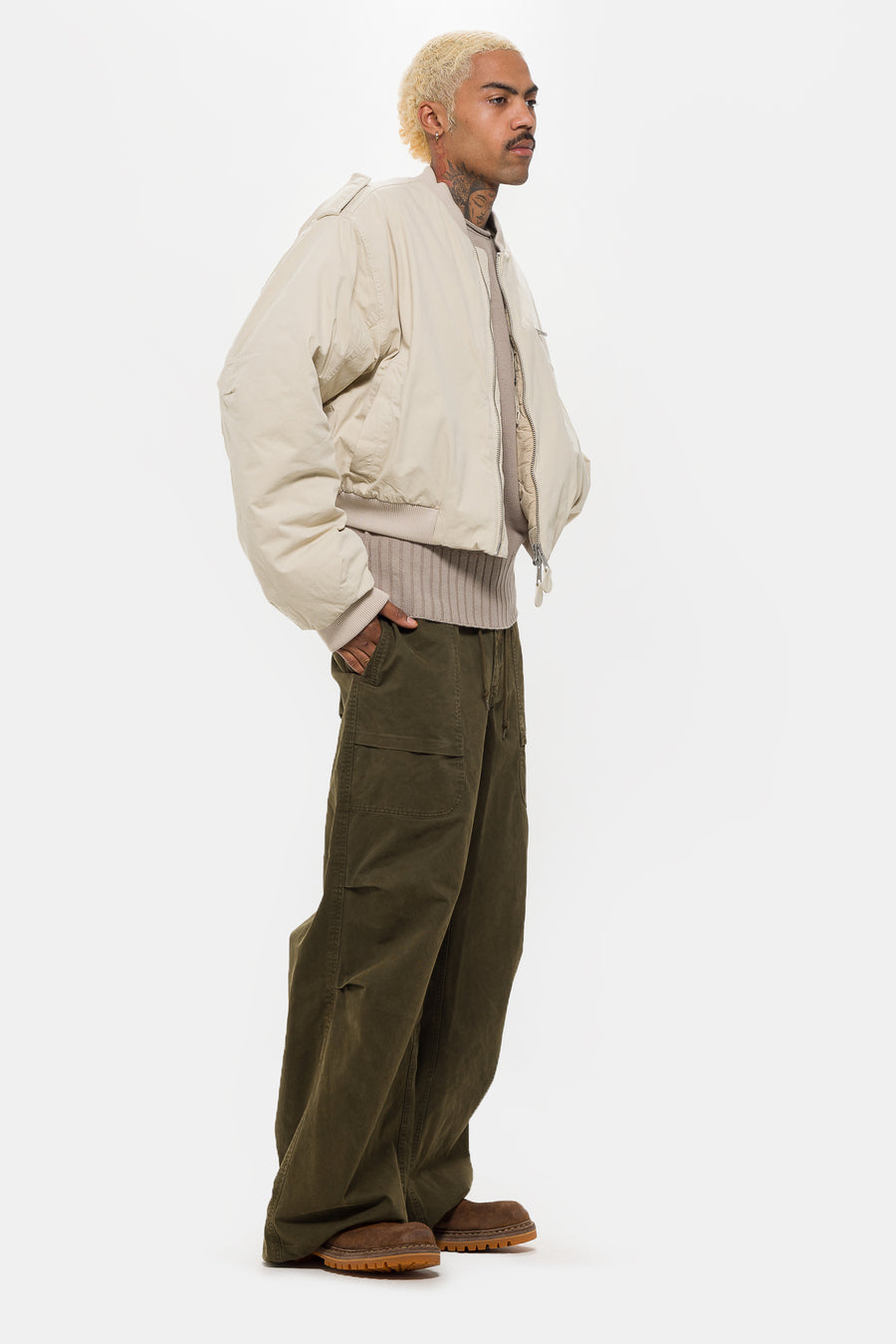 Entire Studios Barren Cargo Pant in Olive - Notre