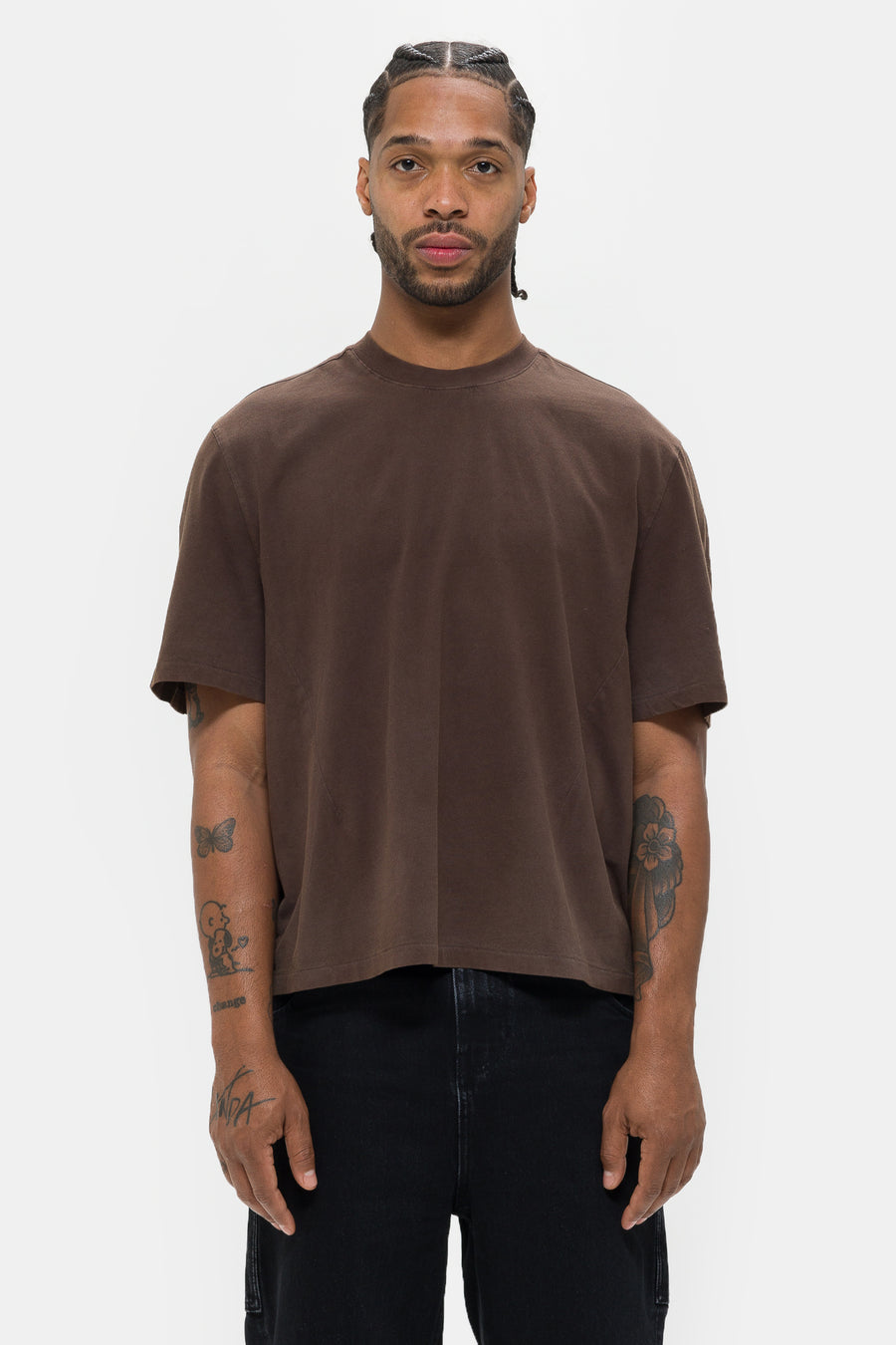 Entire Studios Dart Tee in Brown - Notre
