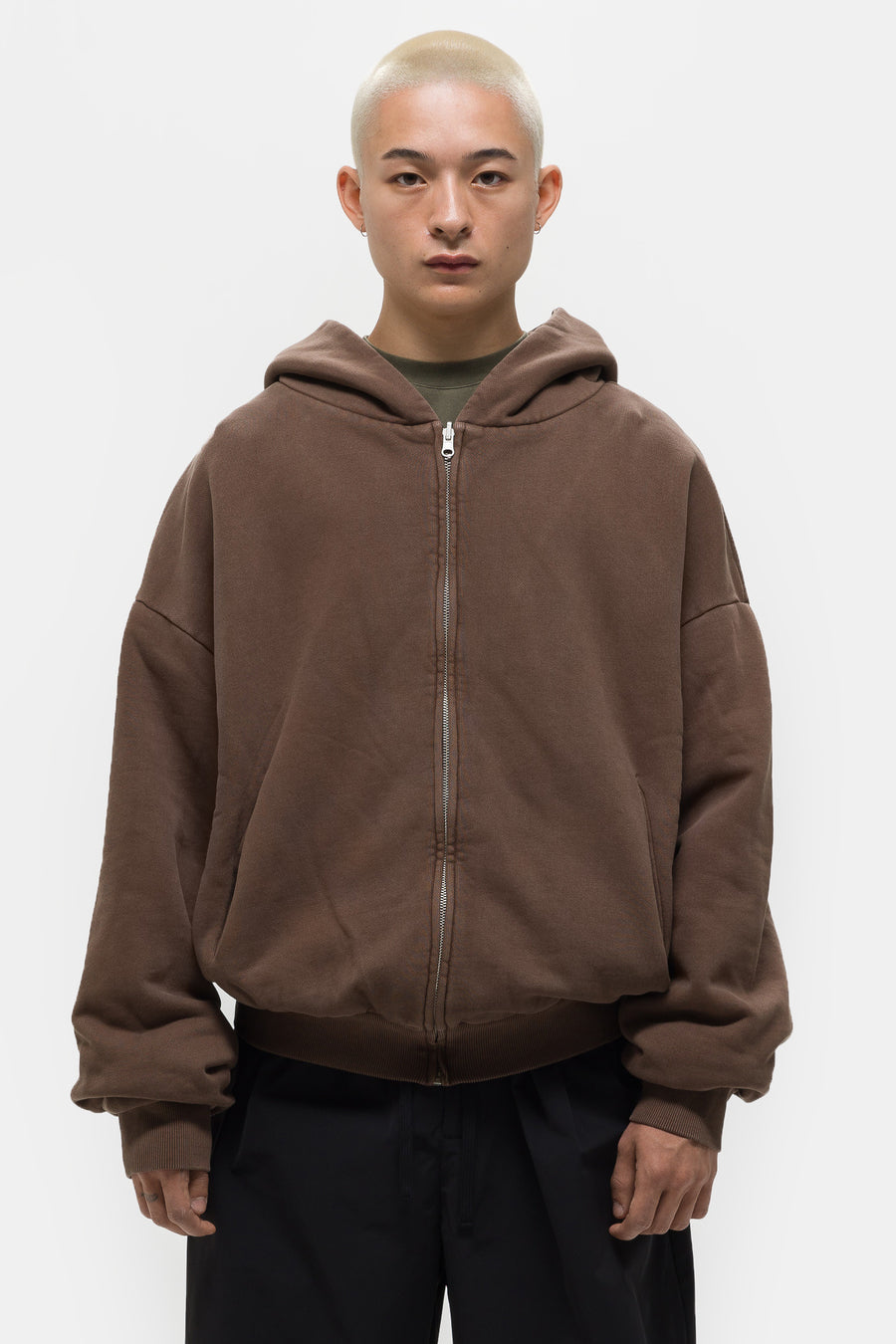 Entire Studios Thermal Hoodie in Brown - Notre