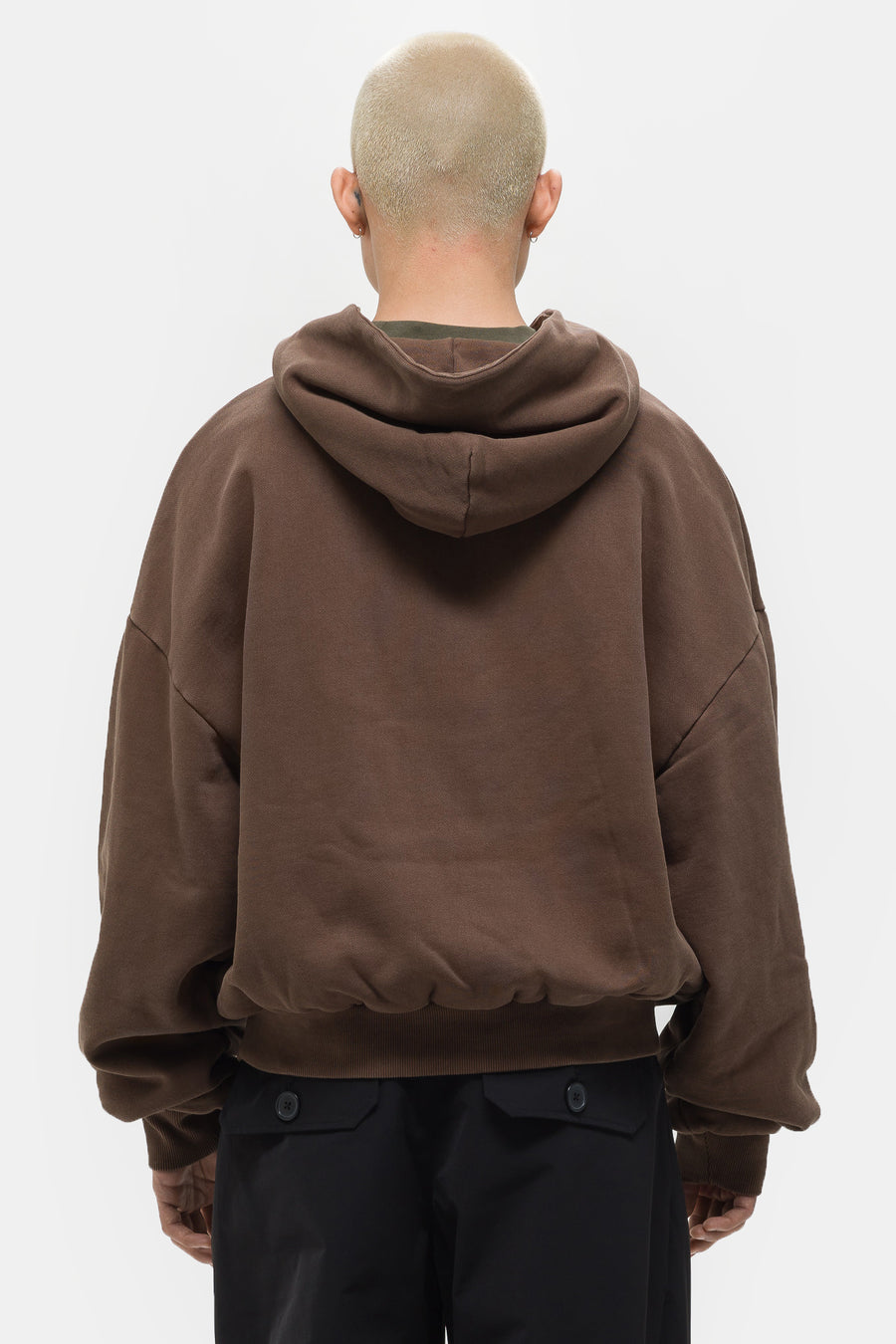 Entire Studios Thermal Hoodie in Brown - Notre