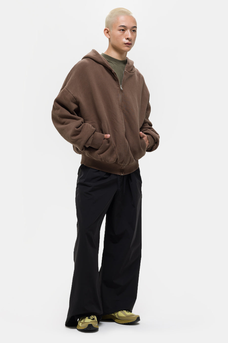 Entire Studios Thermal Hoodie in Brown - Notre