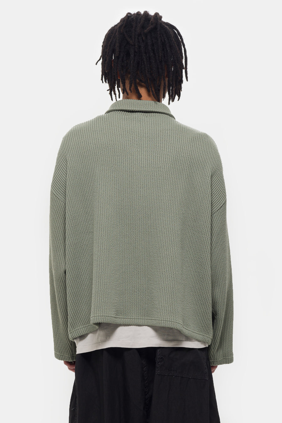 Estudio Niksen Double-Zip Pocket Sweater in Sage - Notre