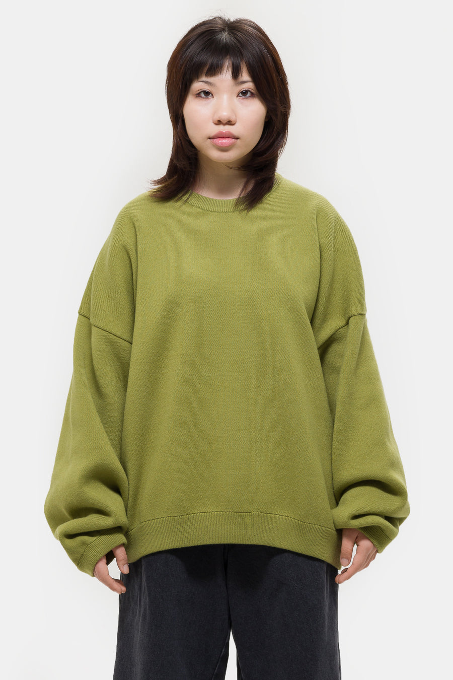 Estudio Niksen Balloon Heavy Sweater in Pistachio - Notre