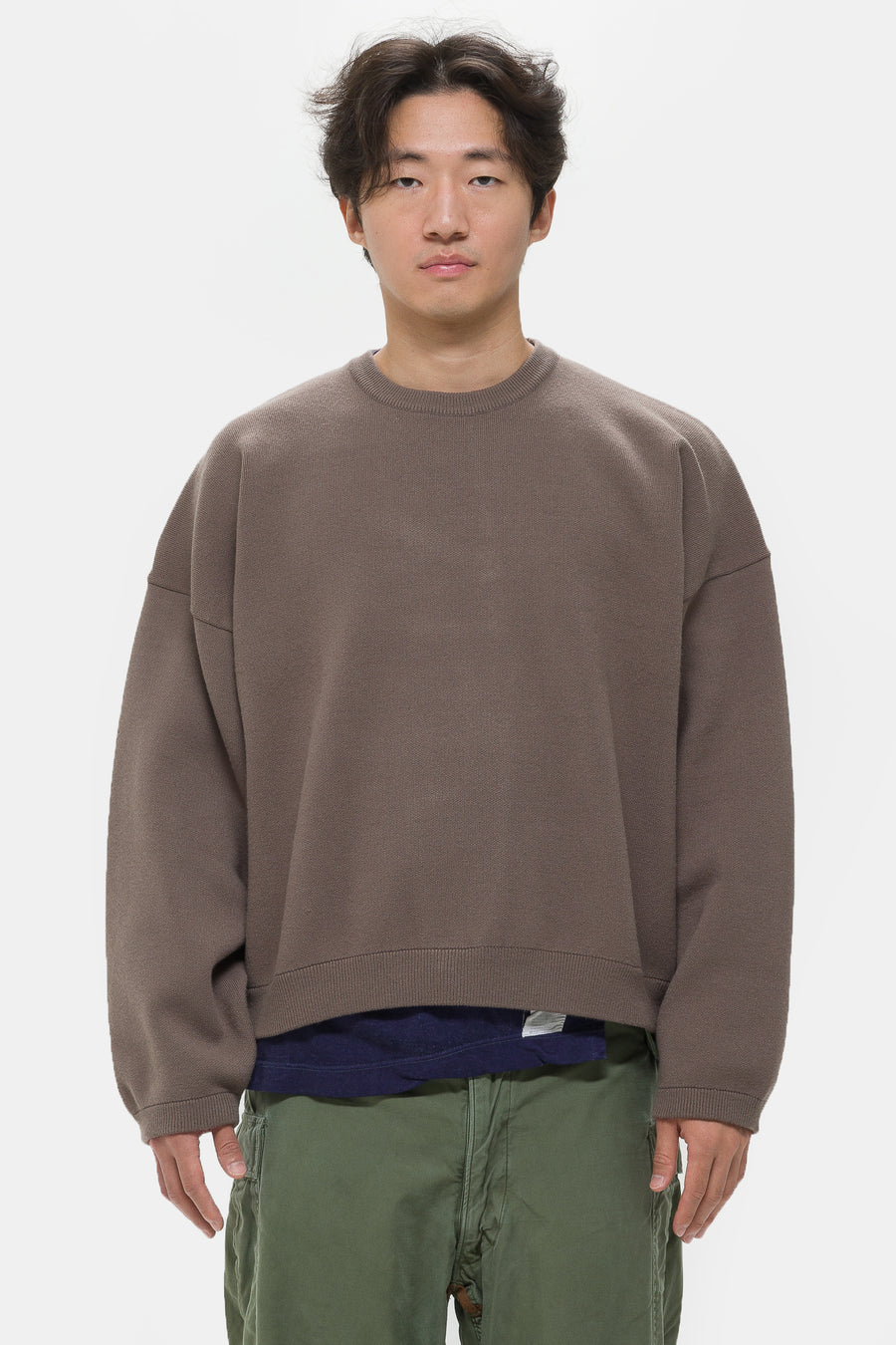 Estudio Niksen Balloon Heavy Sweater in Brown - Notre