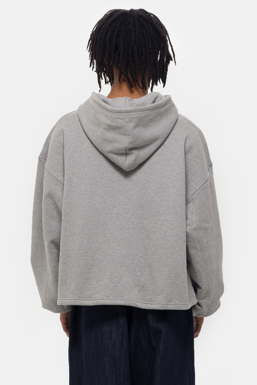 Estudio Niksen Boxy Zip-Up Hoodie in Grey - Notre