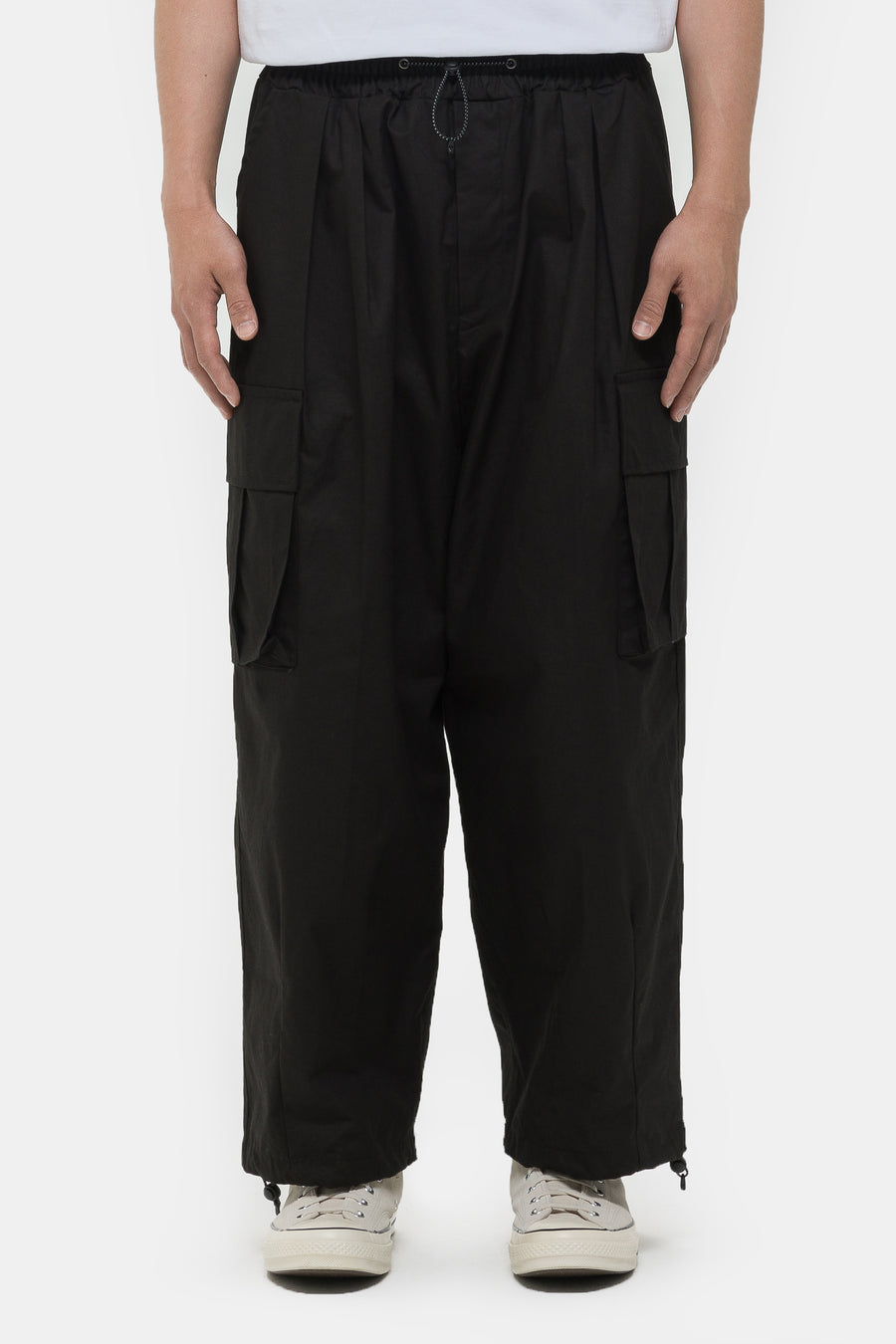 Estudio Niksen Cargo String Balloon Pant in Black - Notre