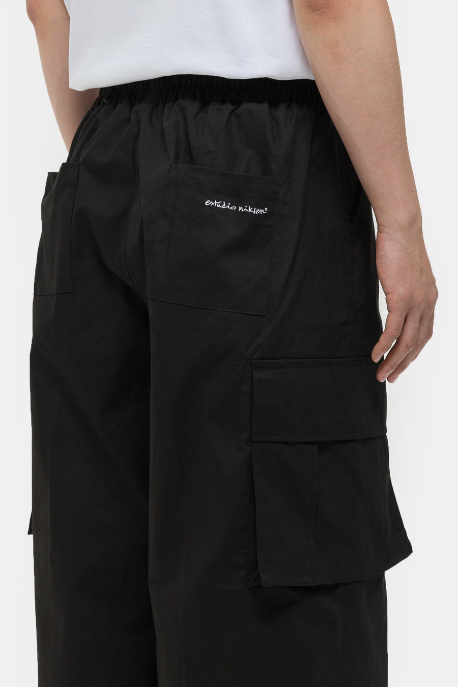 Estudio Niksen Cargo String Balloon Pant in Black - Notre