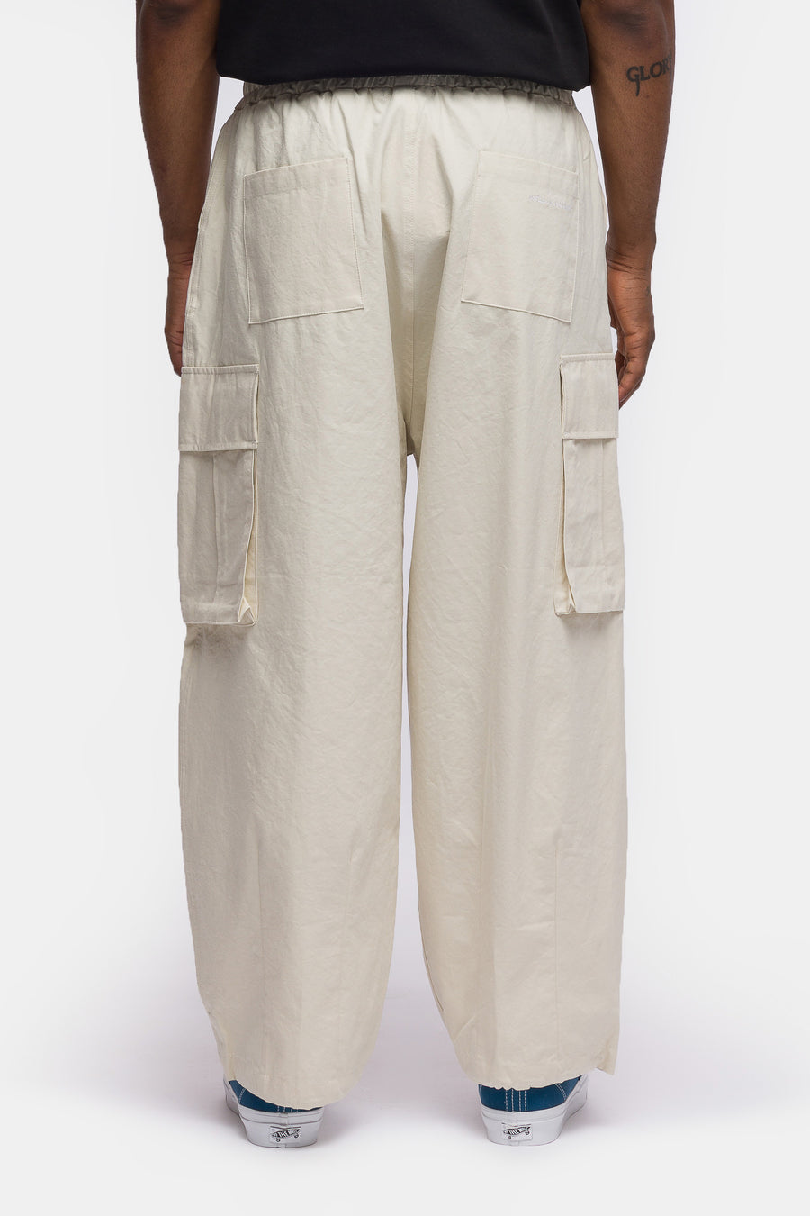 Estudio Niksen Cargo String Balloon Pant in Ivory - Notre