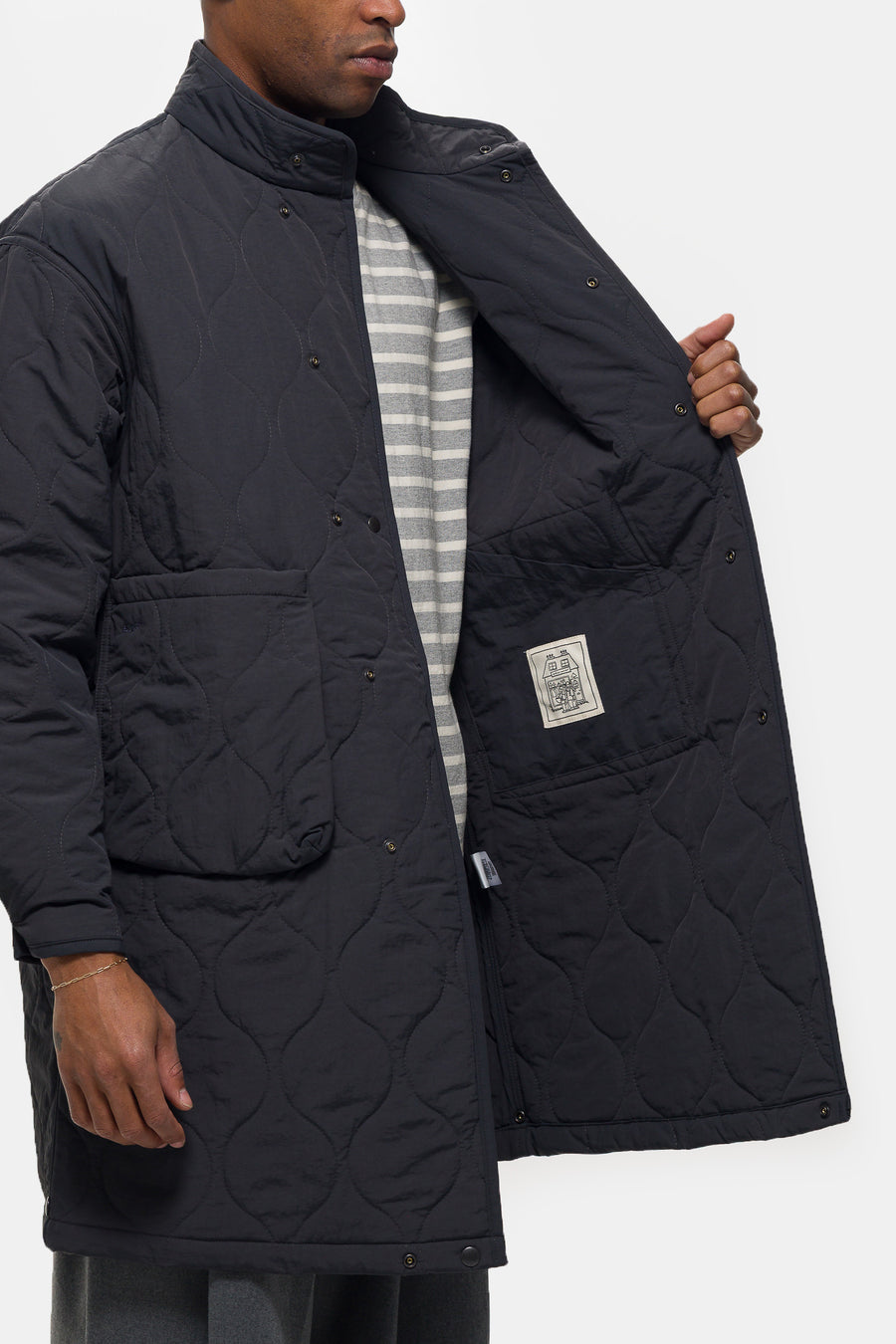 Estudio Niksen Convertible Padded Jacket in Grey - Notre