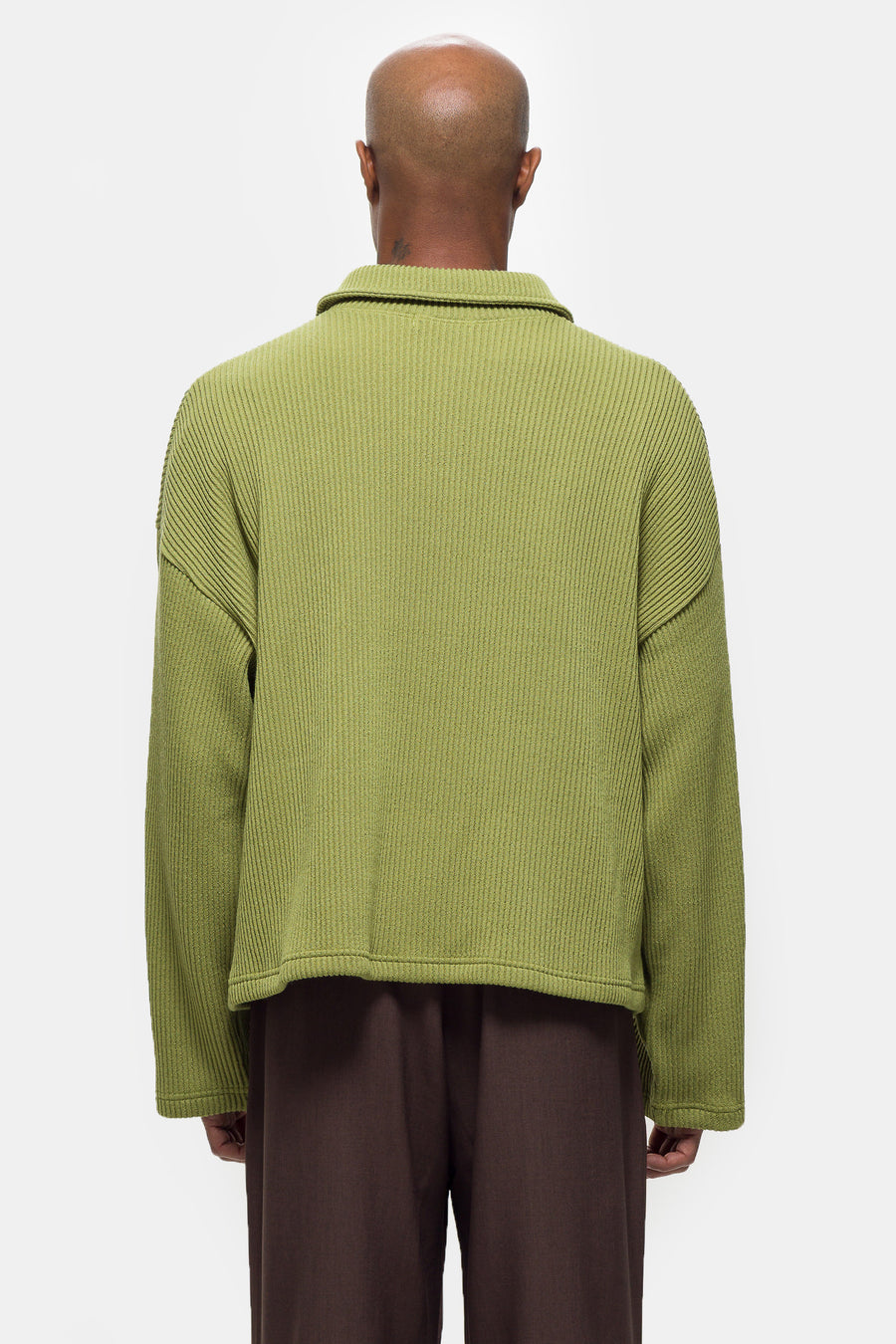 Estudio Niksen Double Zip Pocket Sweater in Pistachio - Notre