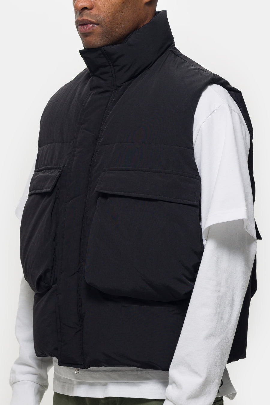 Estudio Niksen Down Puffer Vest in Black - Notre