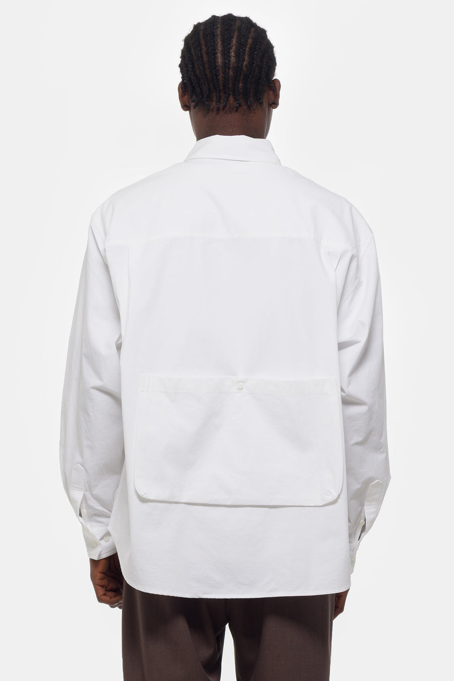 Estudio Niksen Five Pocket Button Shirt in White - Notre