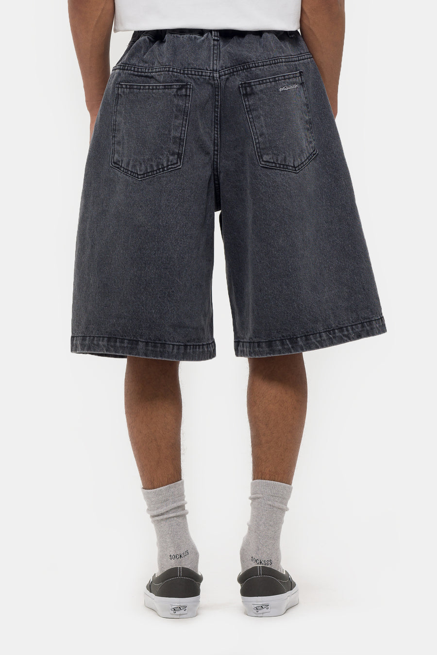 Estudio Niksen Half-Dart Denim Short in Black - Notre
