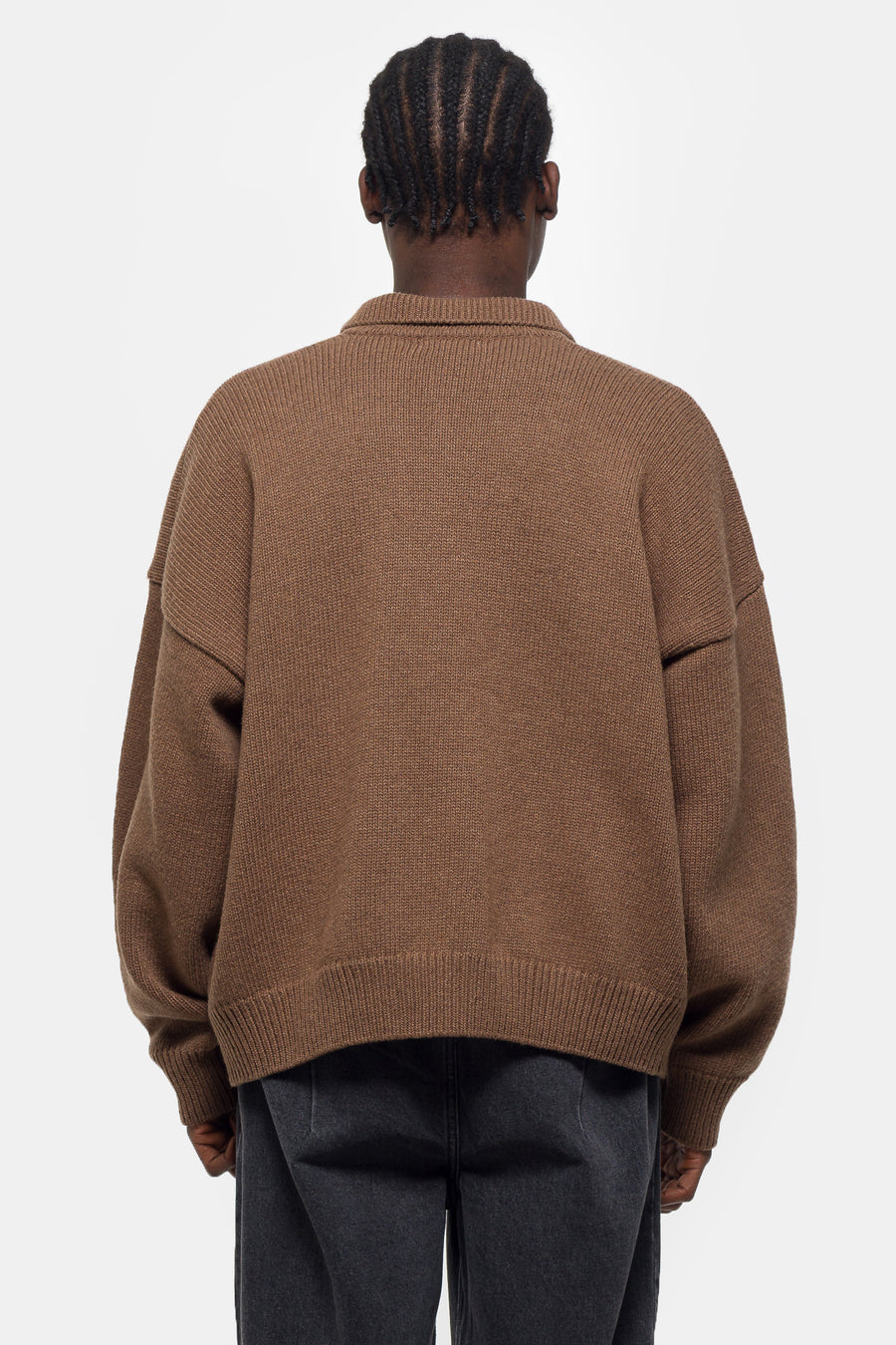 Estudio Niksen Mismatch Button Cardigan in Brown - Notre
