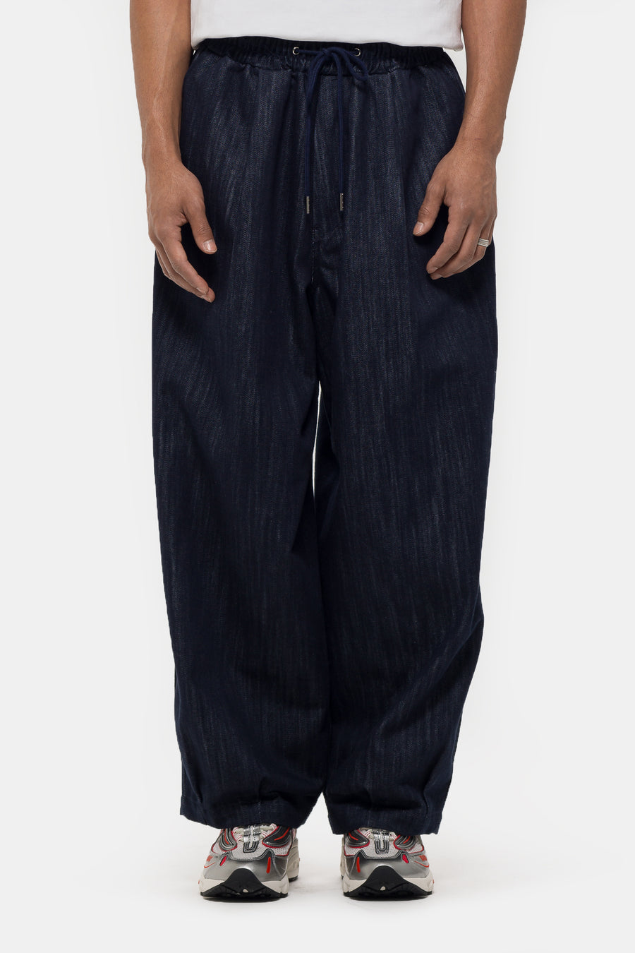 Estudio Niksen Pintuck Balloon Pant in Indigo - Notre