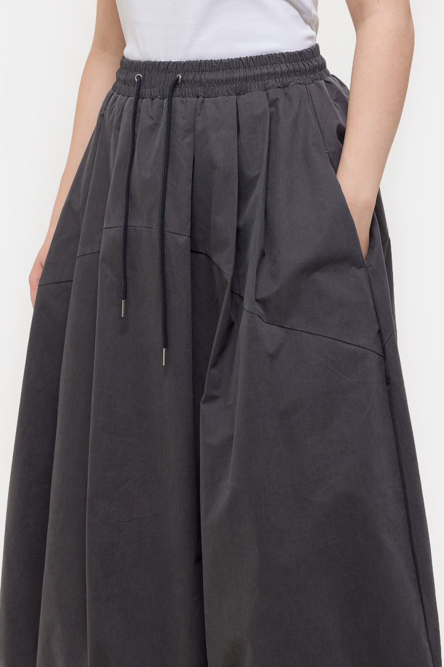 Estudio Niksen Pintuck Balloon Skirt in Charcoal - Notre