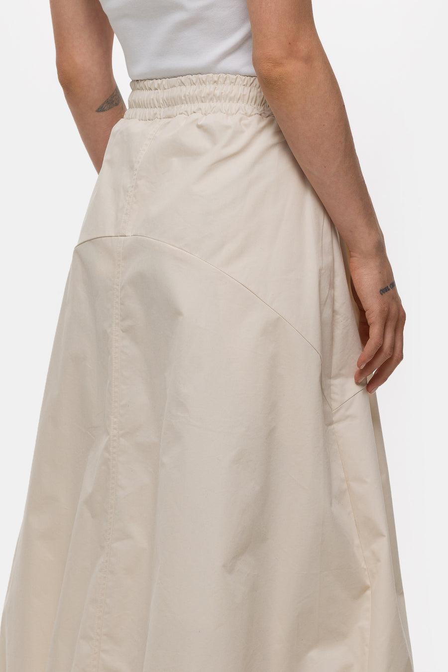 Estudio Niksen Pintuck Balloon Skirt in Ivory - Notre