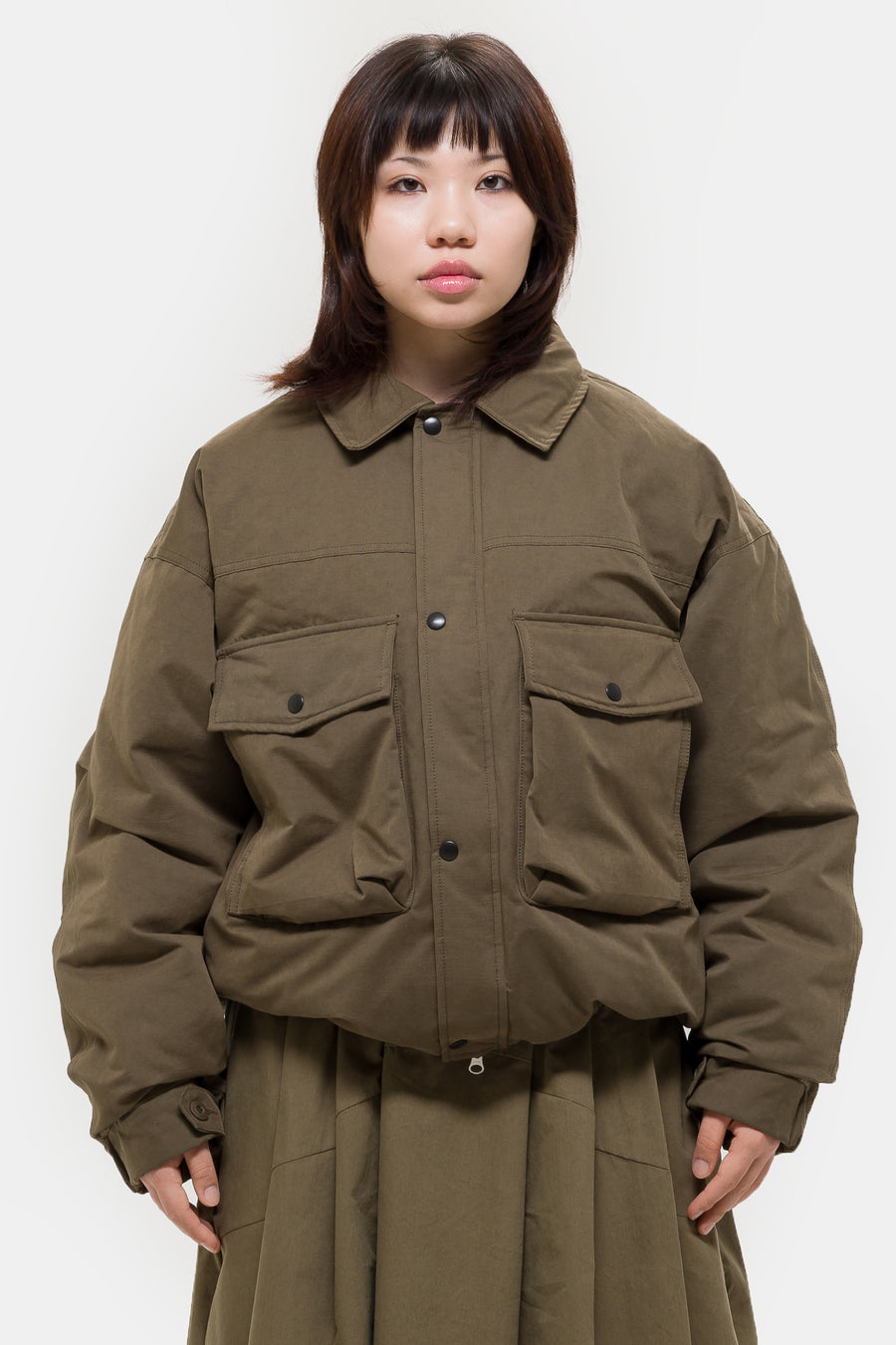 Estudio Niksen Down Pocket Jacket in Khaki - Notre