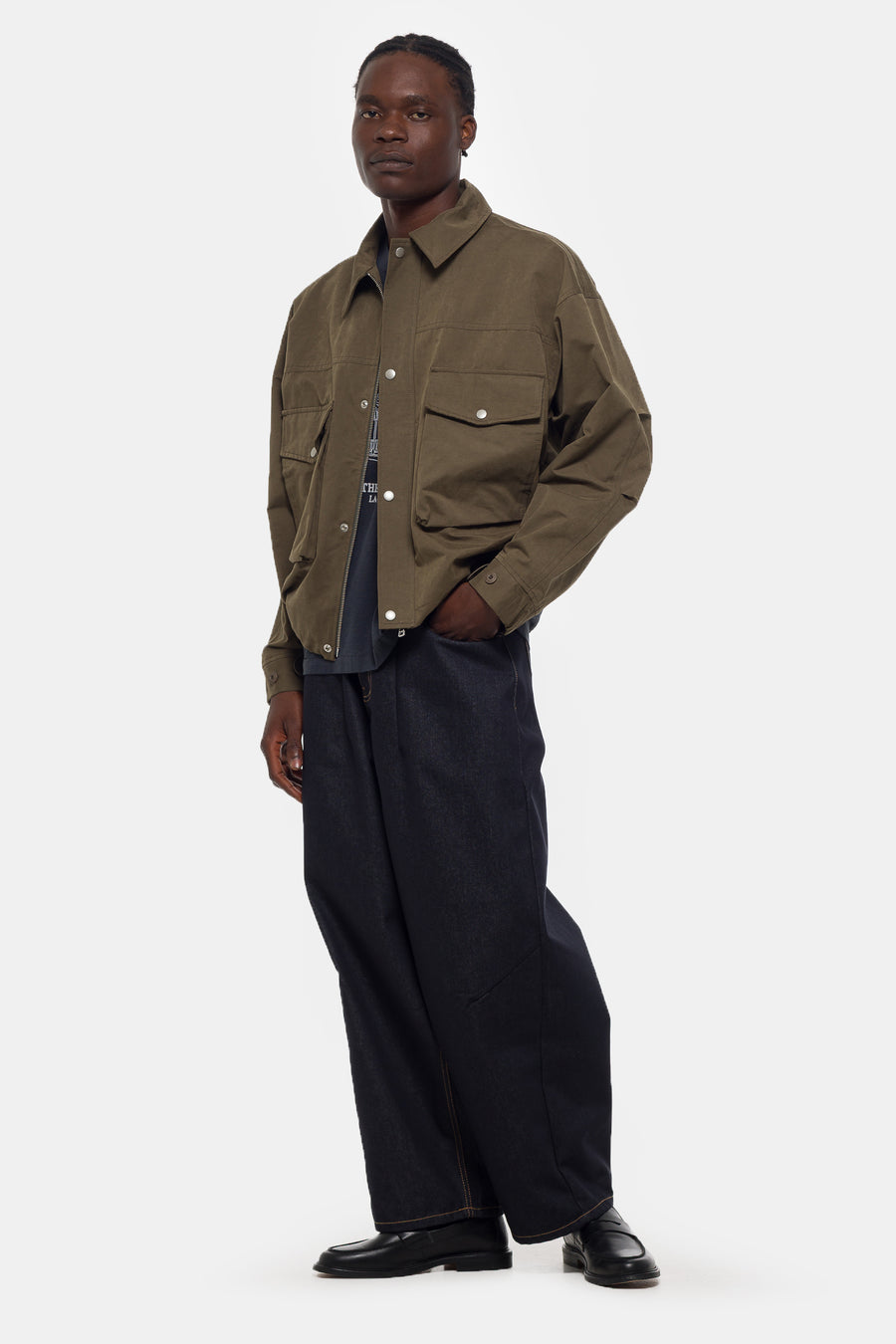 Estudio Niksen Raw Denim Balloon Jean in Indigo - Notre