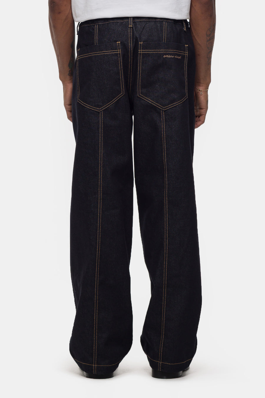 Estudio Niksen Raw Denim In-Stitch Jean in Indigo - Notre