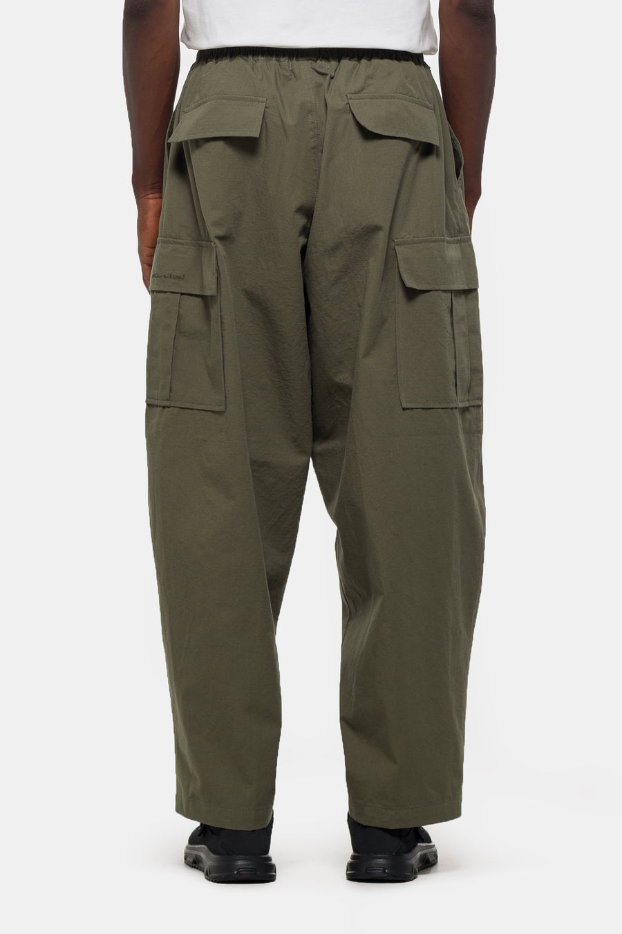 Estudio Niksen Ripstop Cargo Wide Pant in Khaki - Notre
