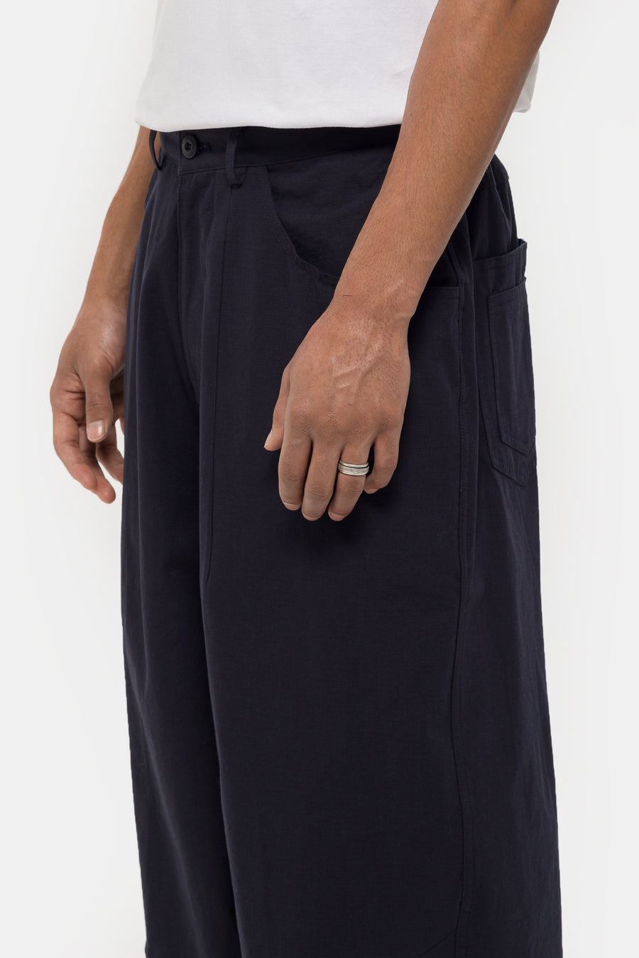 Estudio Niksen Ripstop Workers Trouser in Navy - Notre