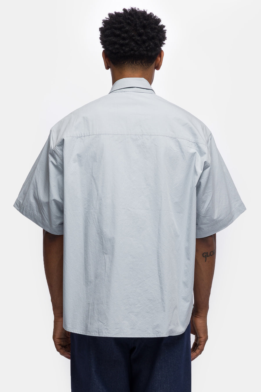 Estudio Niksen Shortsleeve Wide Shirt in Light Blue - Notre