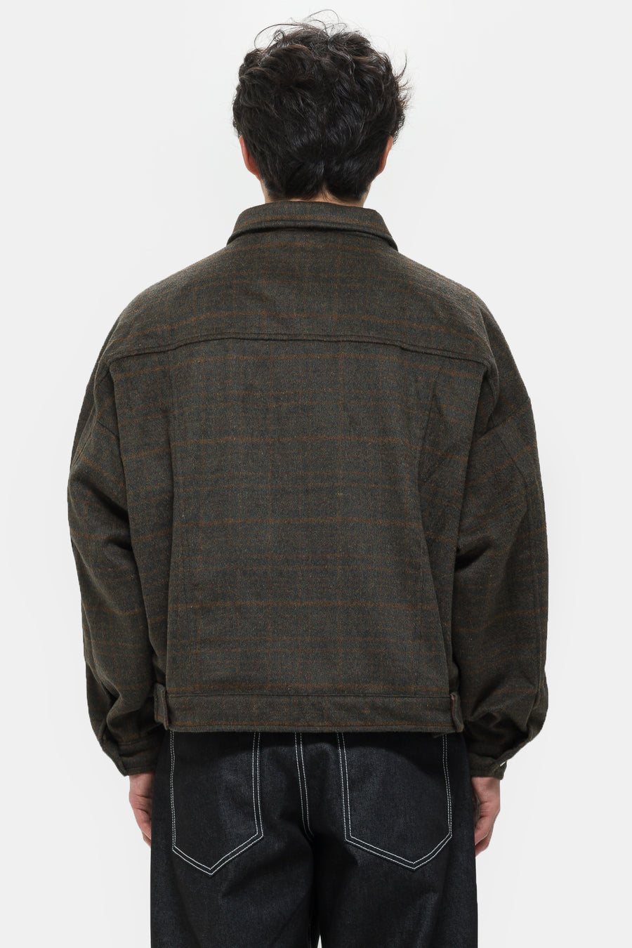 Estudio Niksen Wool Checkered Jacket in Brown - Notre