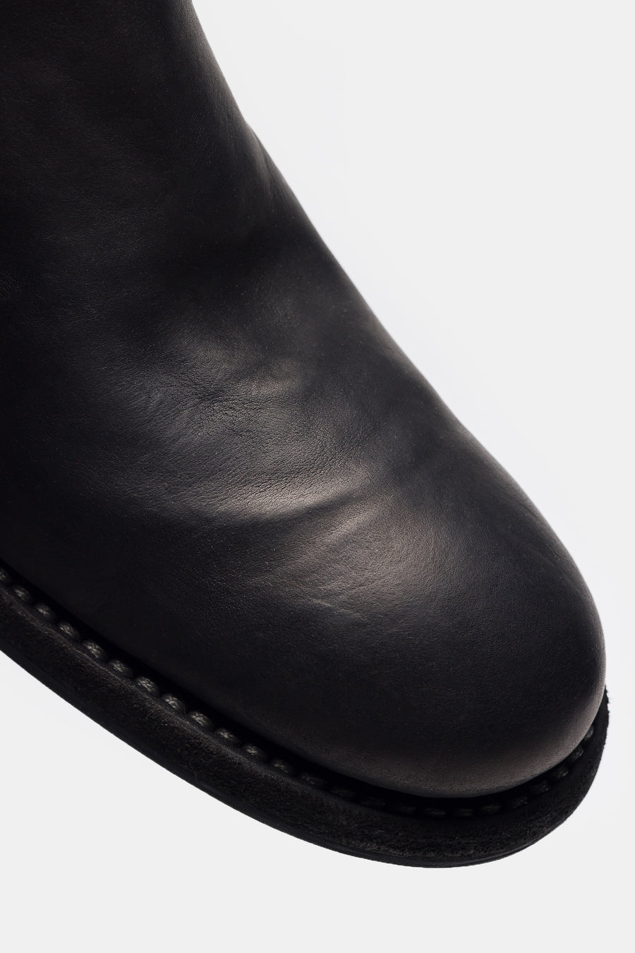 UNDERCOVER Undercover 966V_EYE Calf Leather Back Zip Boot in Black - Notre