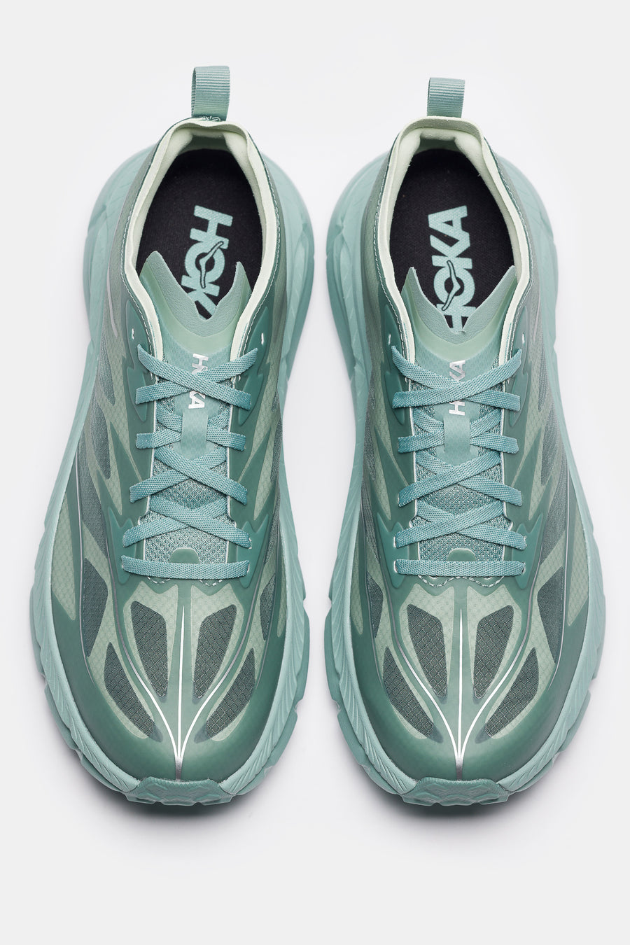 HOKA Mafate Speed 4 Lite Sneaker in Rosemary/Pale Melon - Notre