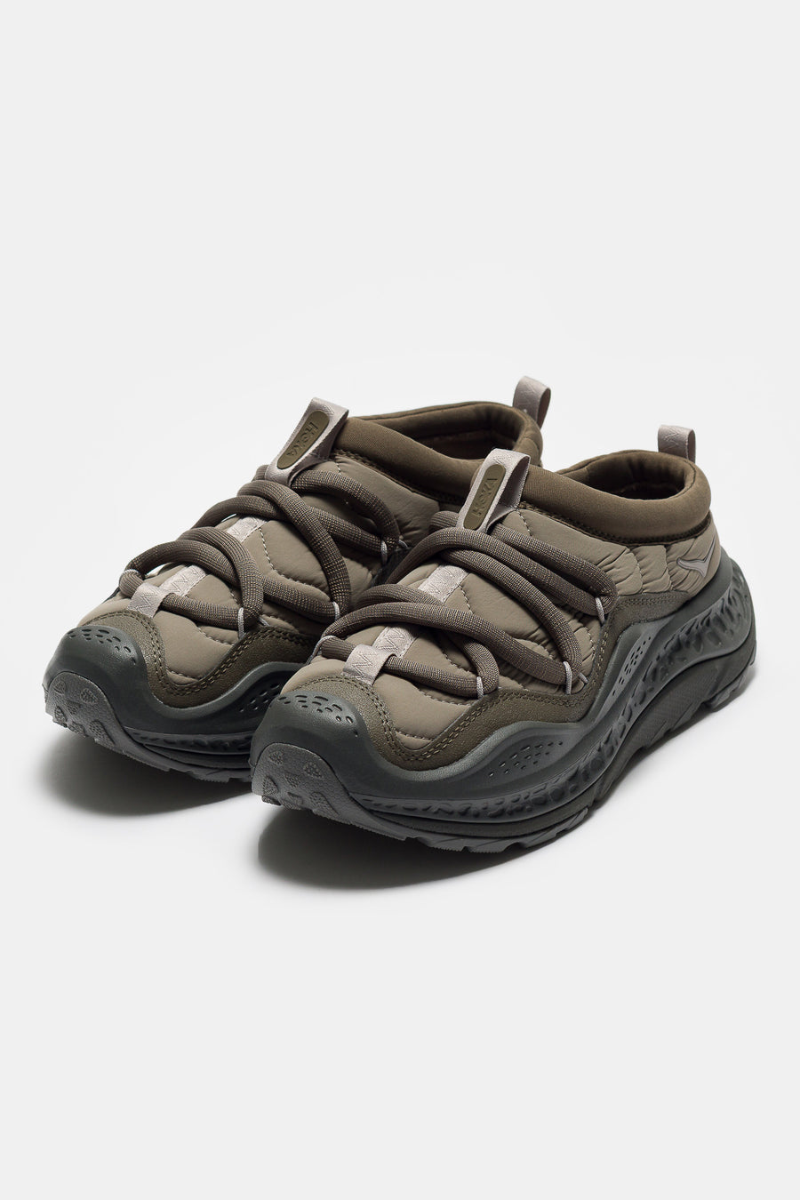 HOKA Ora Primo Sneaker in Light Roast/Asphalt Grey - Notre