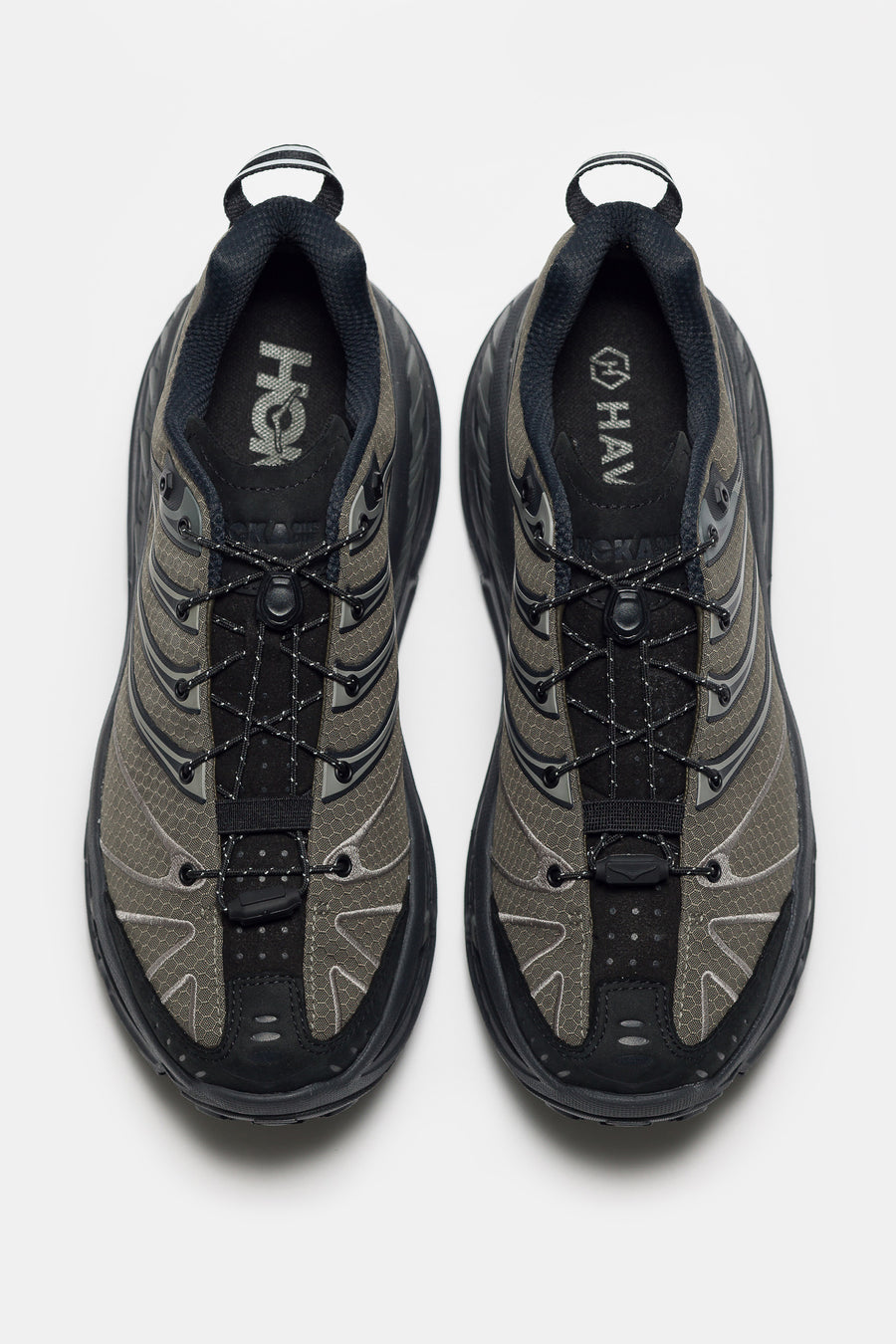 HOKA Haven Stinson EVO GTX Sneaker in Jet Black/Tarmac - Notre