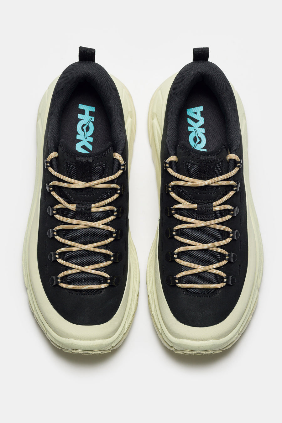 HOKA Tor Summit Sneaker in Black/Pampas Green - Notre