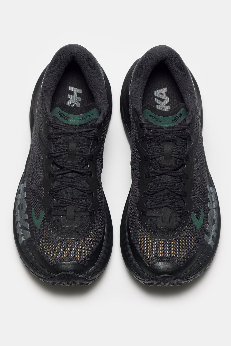 HOKA Mafate X Sneaker in Black/Satellite Grey - Notre