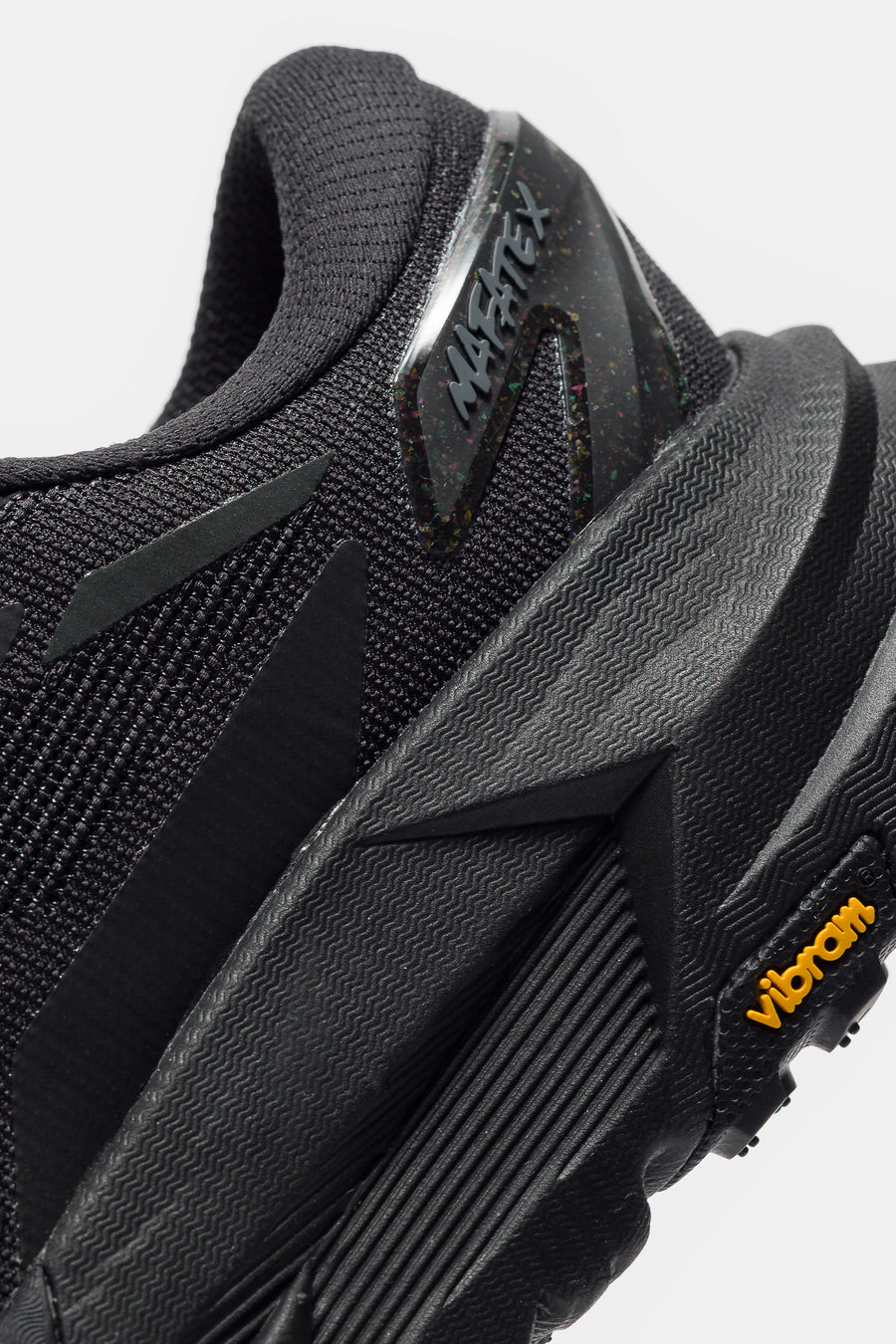 HOKA Mafate X Sneaker in Black/Satellite Grey - Notre