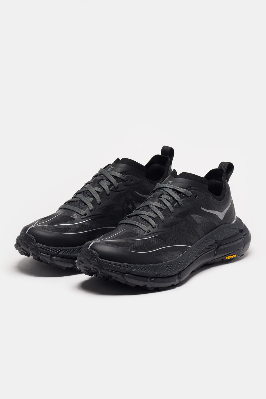 HOKA Mafate Speed 4 Lite Sneaker in Black/Outer Orbit - Notre