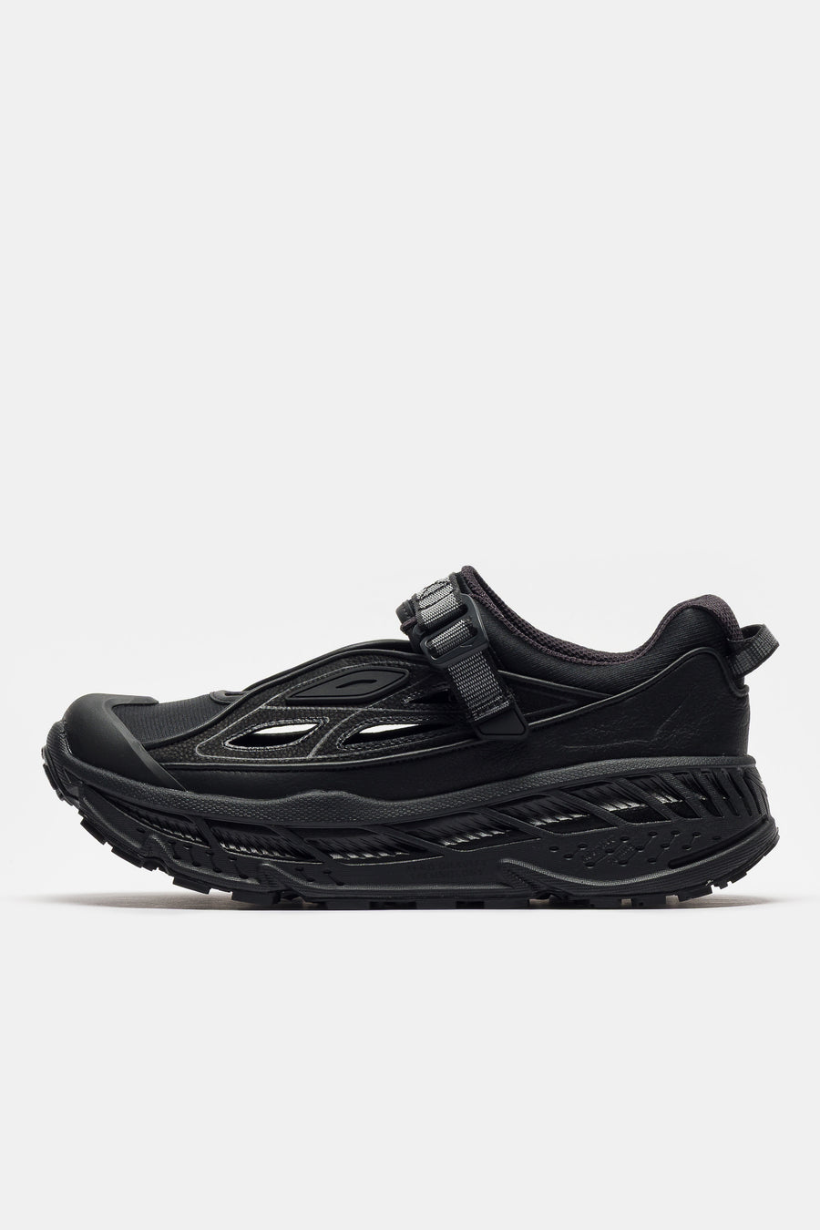 HOKA Stinson Breeze Sneaker in Black/Carbon Black - Notre