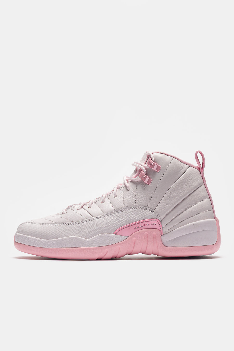 Jordan Air Jordan 12 Retro Big Kids Sneaker in Pearl Pink/Medium Soft Pink - Notre