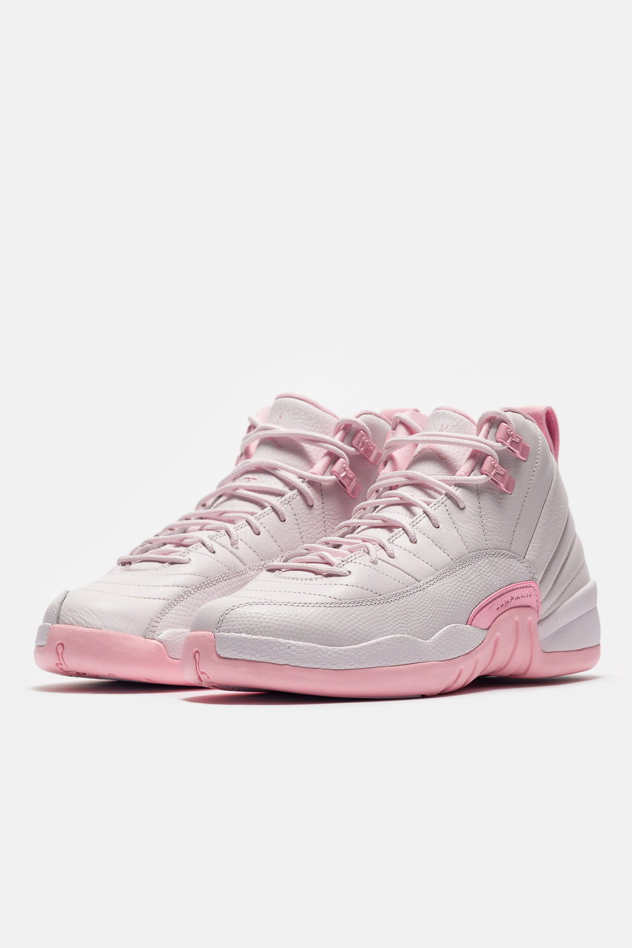 Jordan Air Jordan 12 Retro Big Kids Sneaker in Pearl Pink/Medium Soft Pink - Notre