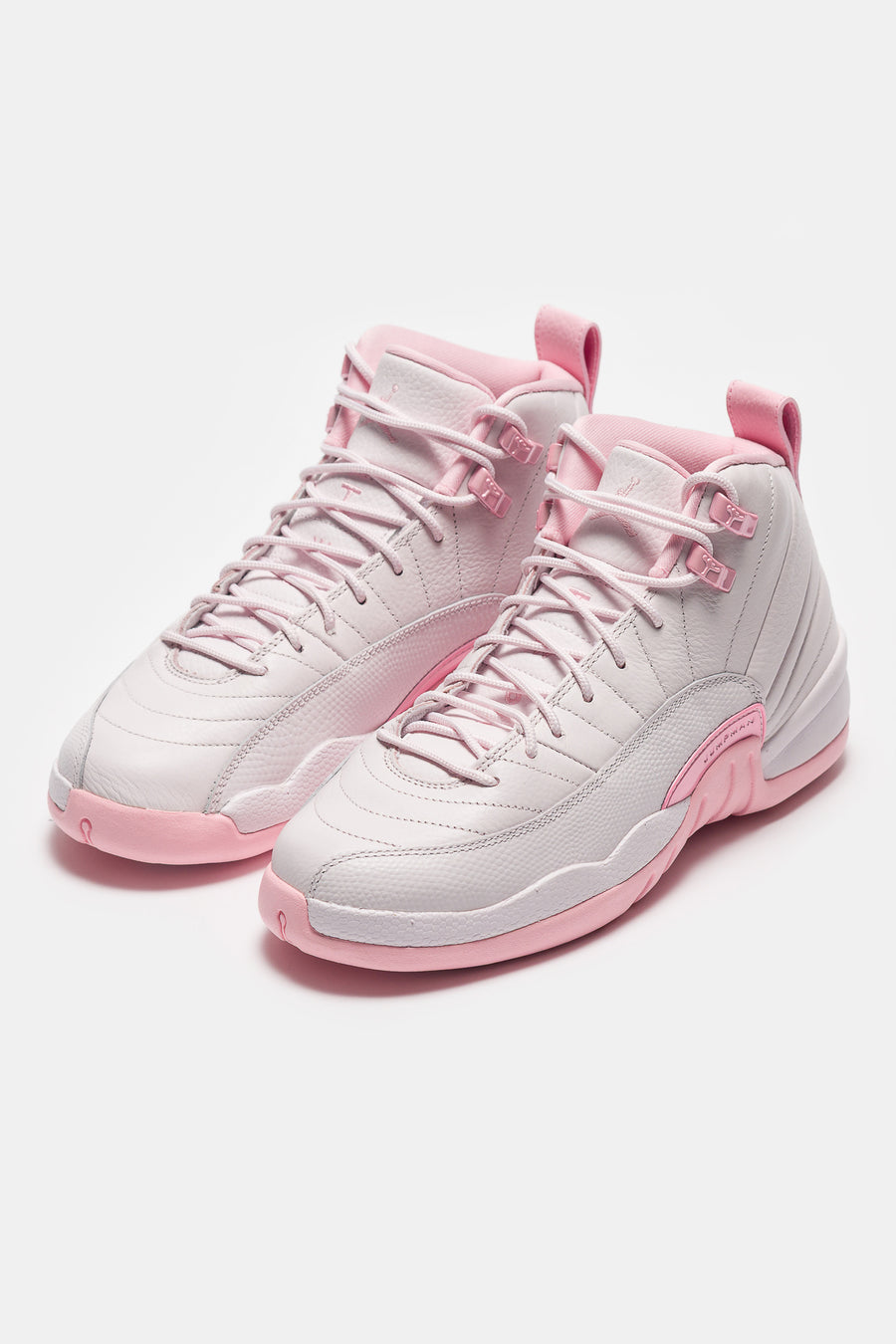 Jordan Air Jordan 12 Retro Big Kids Sneaker in Pearl Pink/Medium Soft Pink - Notre