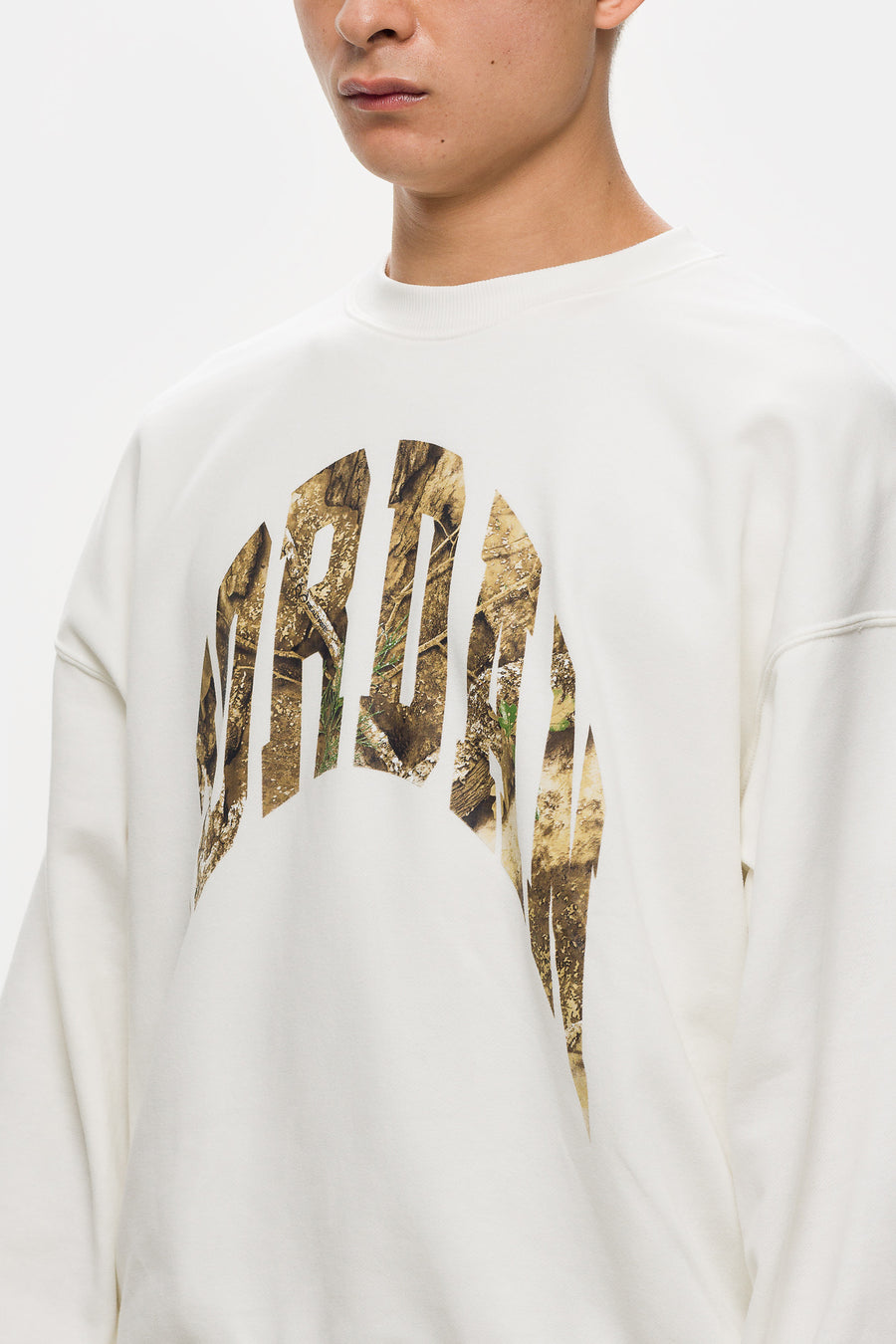 Jordan Realtree Crewneck Sweatshirt in Sail/Black - Notre