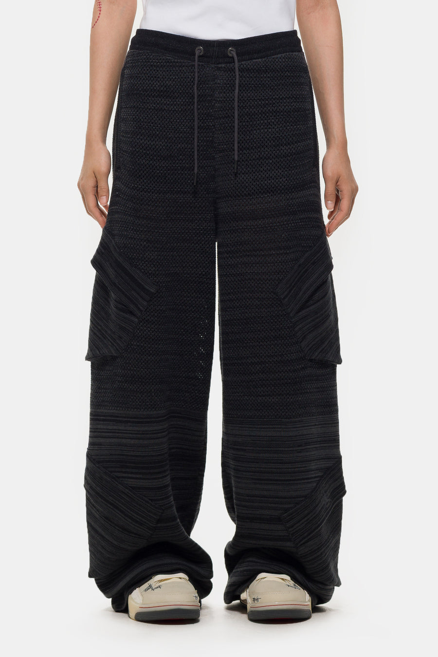 Jordan Téla Knit Pant in Dark Smoke Grey/Black - Notre