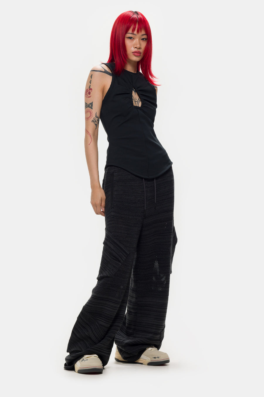Jordan Téla Knit Pant in Dark Smoke Grey/Black - Notre